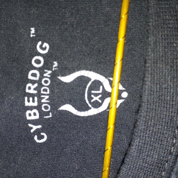 Mens Cyberdog Graphic T-shirt XL Black - Picture 2 of 2